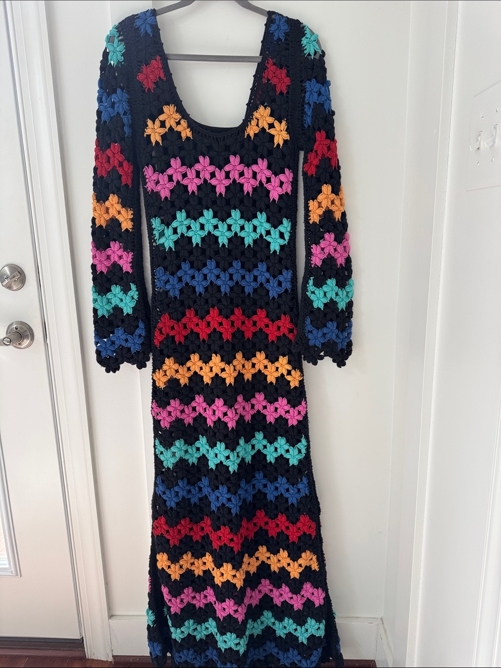 Alex Of Bohemia Crochet Knit Multicolor Dress Size S - Picture 3 of 14